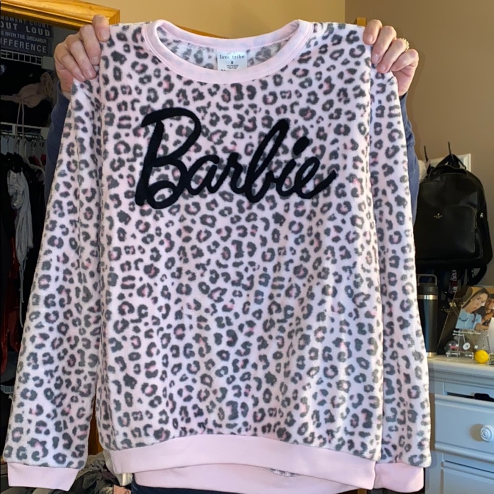 Barbie Fuzzy Crewneck